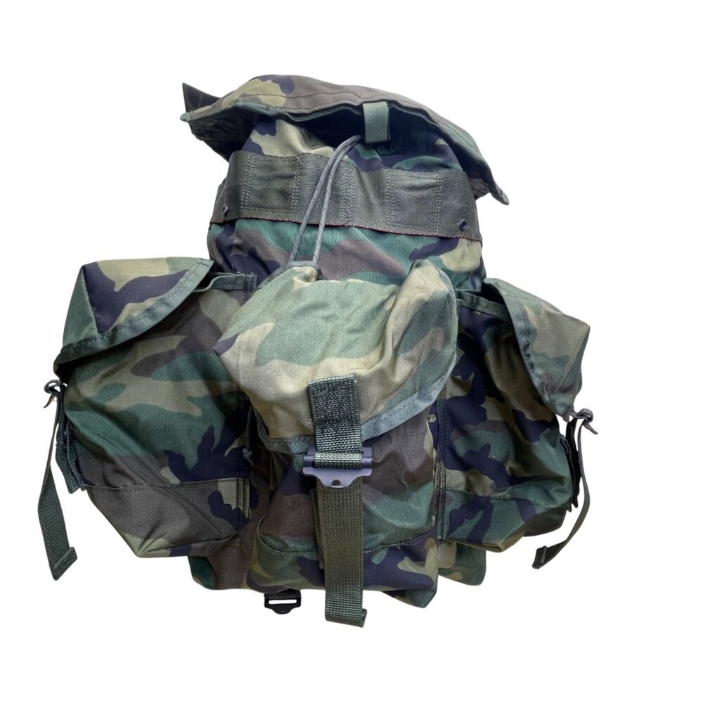 Field Pack Combat Men’s Green Camouflage Adjustable Strap Military Backpack